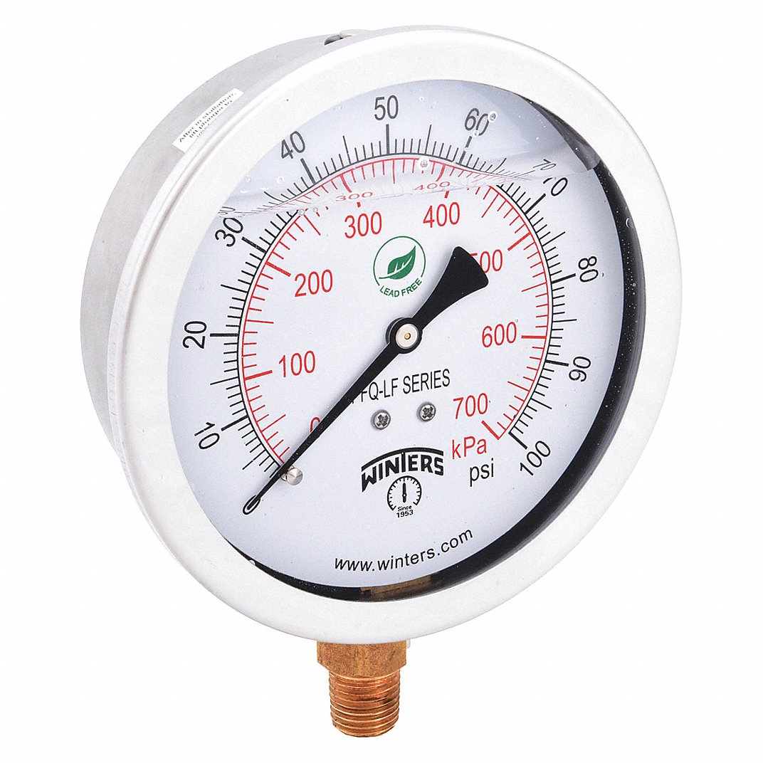 WINTERS INSTRUMENTS PFQ711LF PRESSURE GAUGES