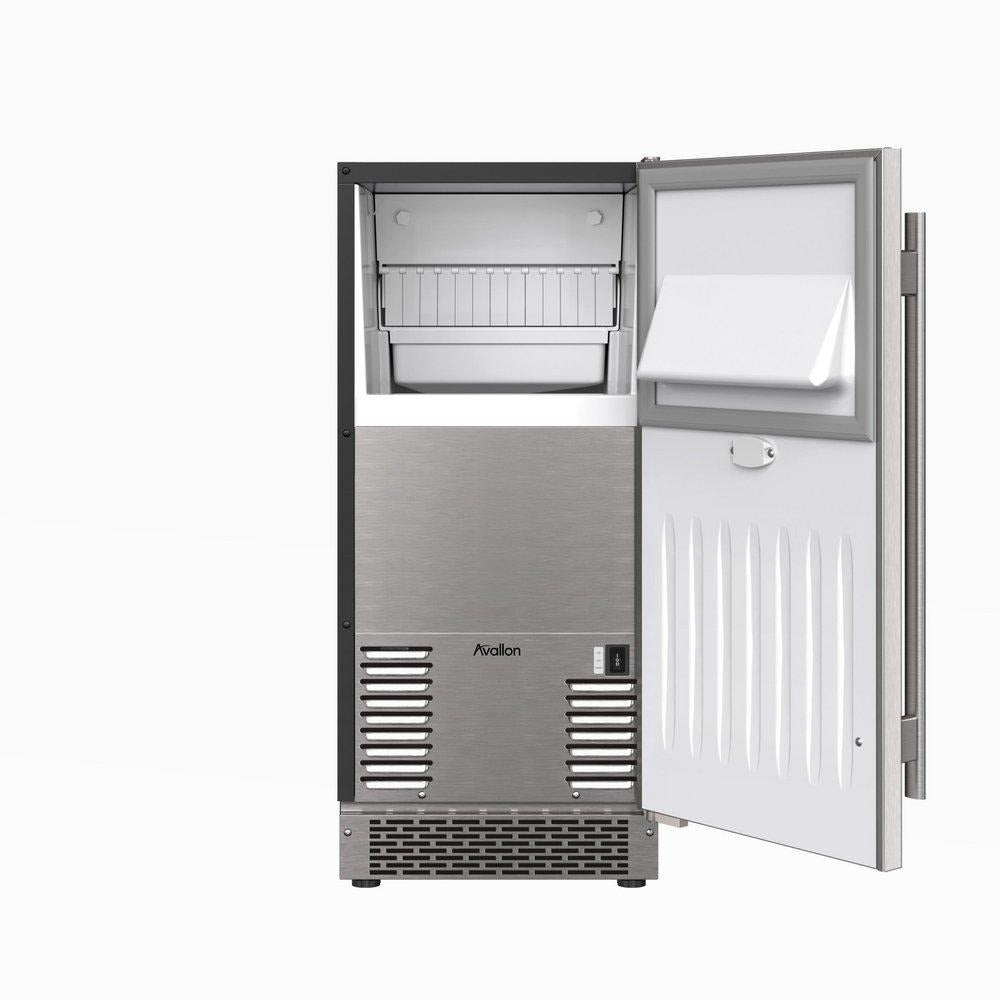 AVALLON AVALLON AIMG151PSSIRH 15 Inch Built-In Indoor Gourmet Ice Maker with Drain Pump