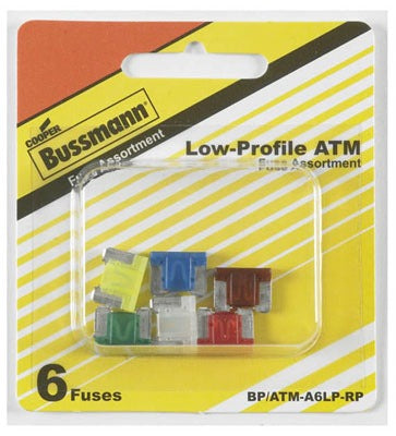 BUSSMANN Cooper Bussmann BP/ATM-A6LP-RP Low Profile Fuse Assortment