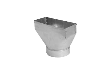 GRAY METAL 10X2X6-110R DUCT BOOTS