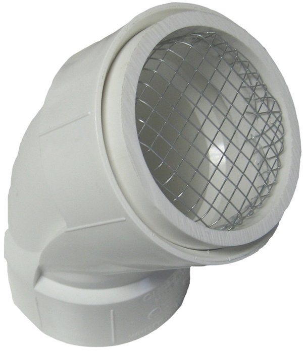EverFlow TVS2SS PVC Termination Vent with Stainless Steel Screen ...