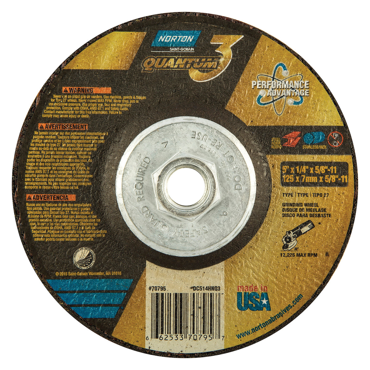 NORTON 66253370795 GRINDING & CUT OFF WHEELS
