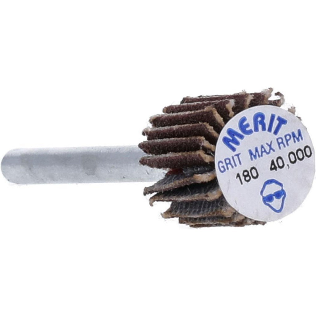 MERIT Merit Abrasives 08834137473 Mounted Flap Wheel 180 Grit