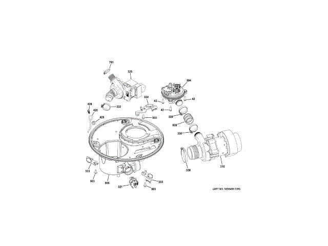 GENERAL ELECTRIC WD18X22782 SUMP PUMP PARTS
