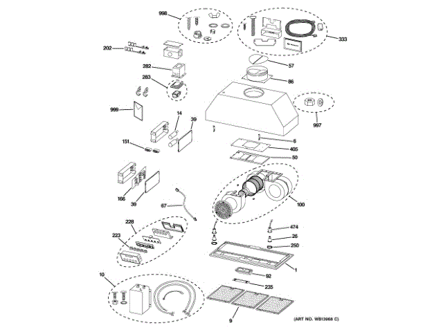 GENERAL ELECTRIC WB26X31759 AIR BLOWERS