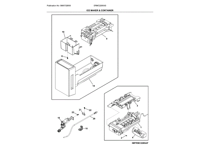 ELECTROLUX 5304523075 DUCT BRACKETS