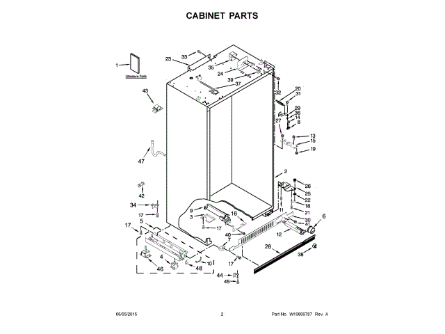 WHIRLPOOL W10741112 DUCT BRACKETS