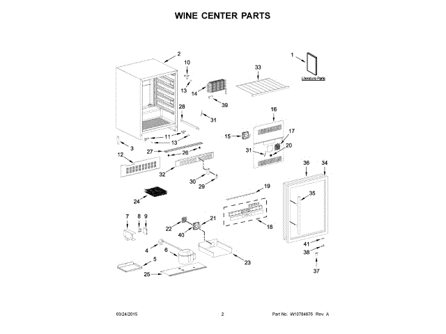 WHIRLPOOL W10782265 WALL BRACKETS & PARTS