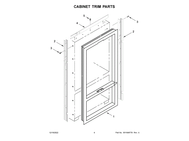 WHIRLPOOL W10714135 WALL BRACKETS & PARTS