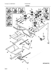 ELECTROLUX 5304499689 BURNER ASSEMBLIES