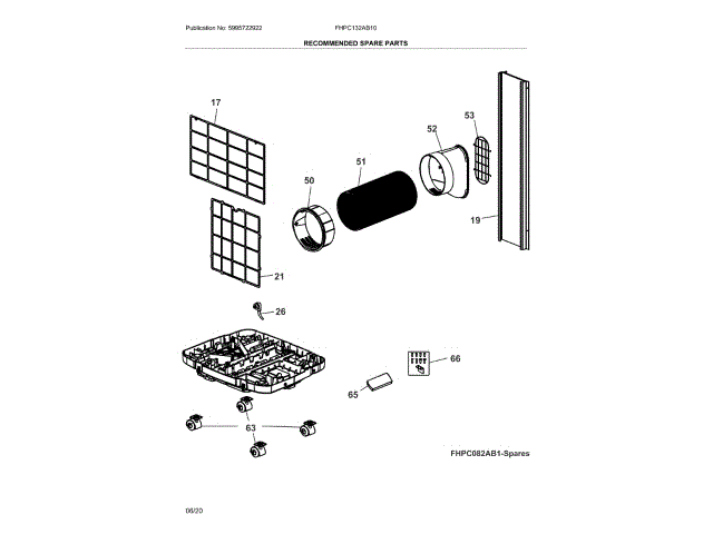 ELECTROLUX 5304518169 AIR CLEANER REPLACEMENT PARTS