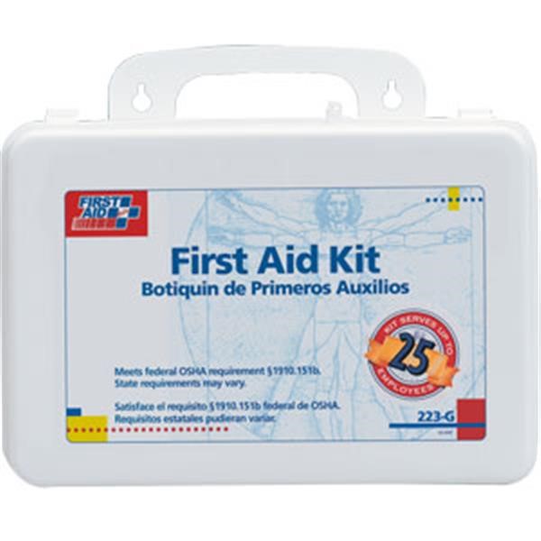 First Aid Only 223G 25-Person First Aid Kit Plastic Case 223-G