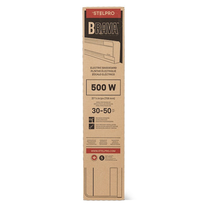 STELPRO Stelpro B0502W Brava Electric Baseboard 500W (28 in)
