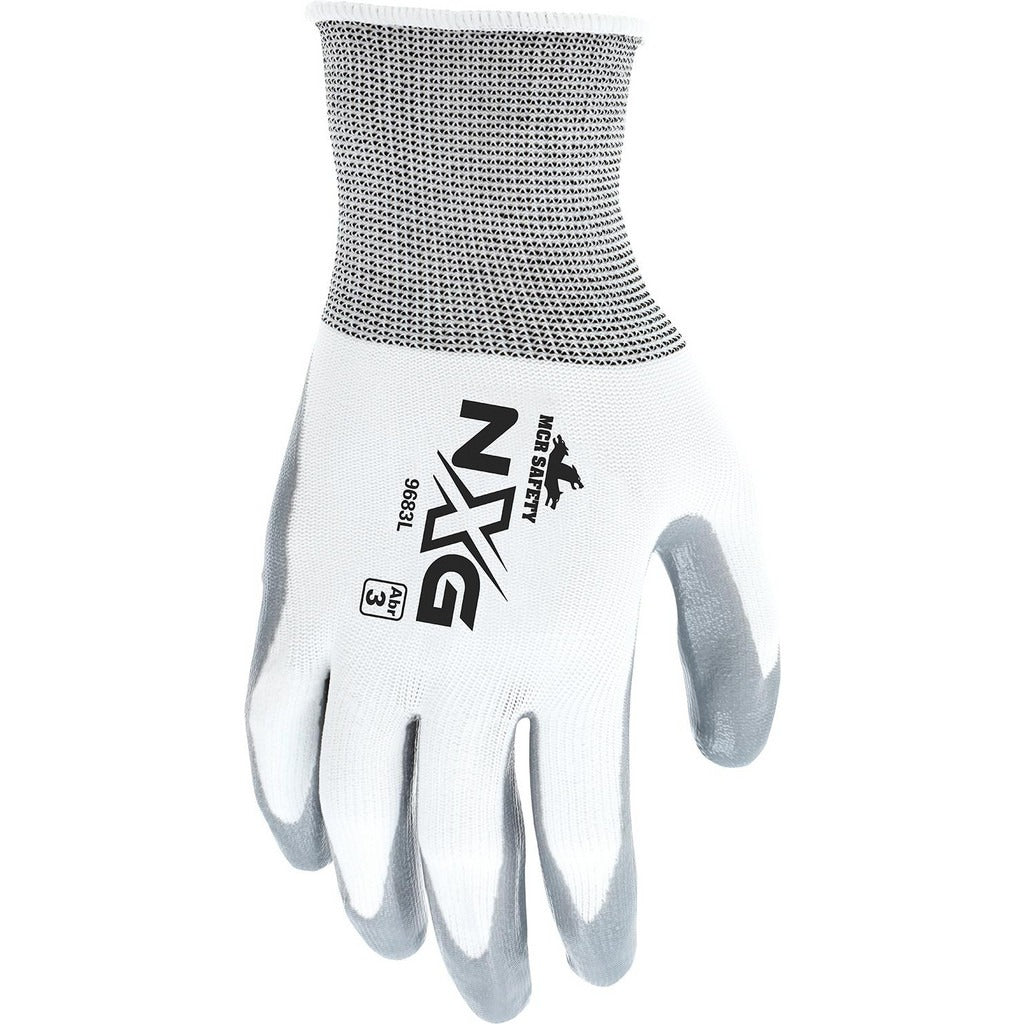 MCR SAFETY Mcr Safety 9683L Work Gloves Large Nitrile Coated Nylon