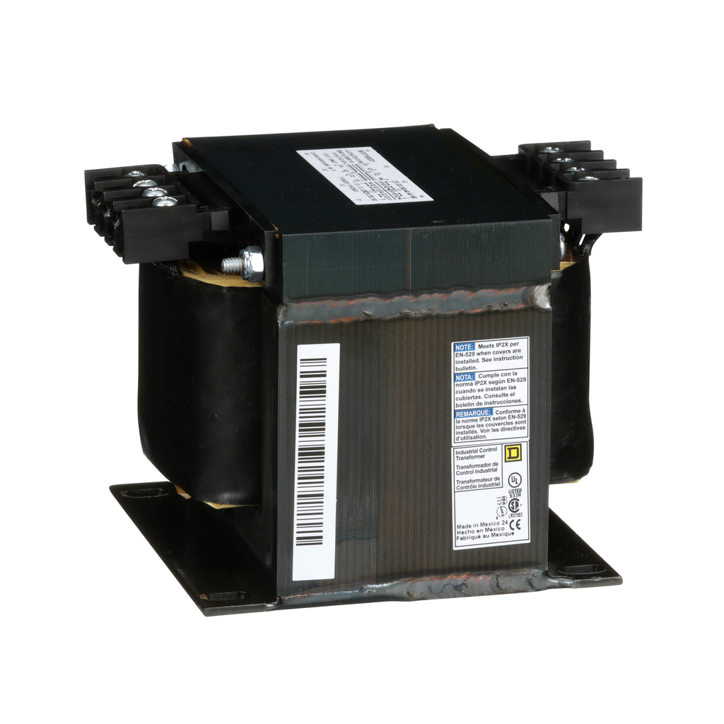 Square D 9070T1000D31 1000 VA 240 x 480 VAC Primary 120/240 VAC Secondary 1-Phase Control Transformer