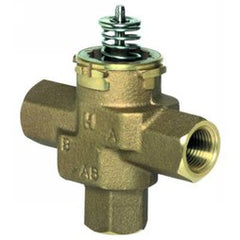 Honeywell Home VCZNB6100/U Zone Valve 3-Way Cartridge Linear Flow 3.7 Cv 1/2 Inch Bronze FNPT