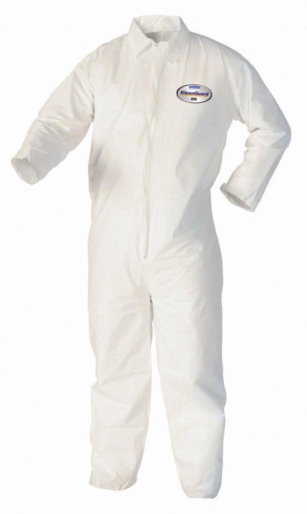 KleenGuard 44304 XL Size Microporous Film Laminate Coverall in White