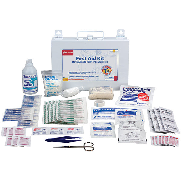 First Aid Only 224F | 25-Person Bulk First Aid Kit with CPR Shield