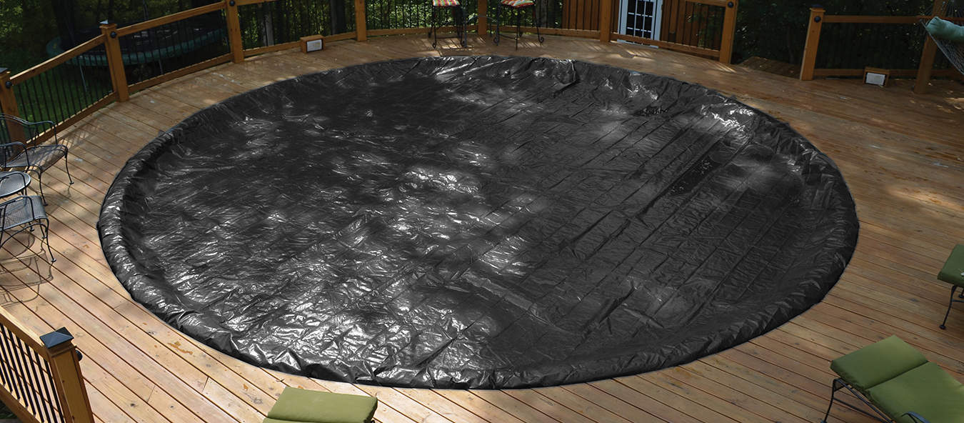 GLI POOL PRODUCTS 21 ft Round Above Ground Winter Pool Cover with 3 ft Overlap
