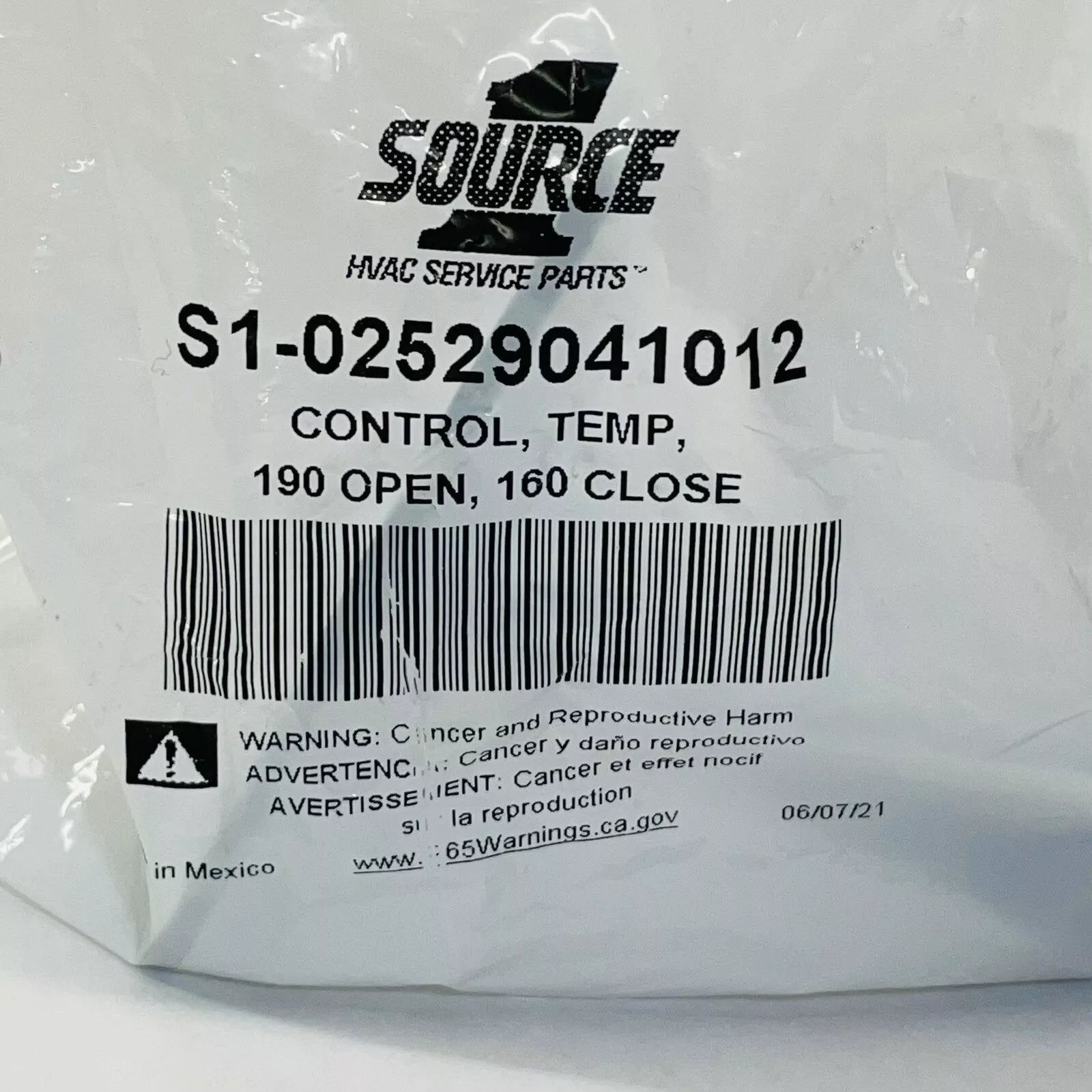 SOURCE 1 S1-02529041012 LIMIT SWITCHES