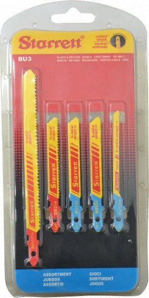 STARRETT Starrett 68750 Bi-metal Jig Saw Blade Set 5 Piece