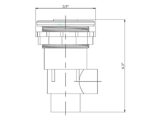 Custom Molded Products 23312-001-000 Custom Molded Products 4 Whirpool Swim Jet | 1.5 Spigot 1 Air | Gray | 23312-001-000