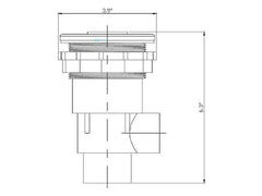 Custom Molded Products 23312-001-000 Custom Molded Products 4 Whirpool Swim Jet | 1.5 Spigot 1 Air | Gray | 23312-001-000