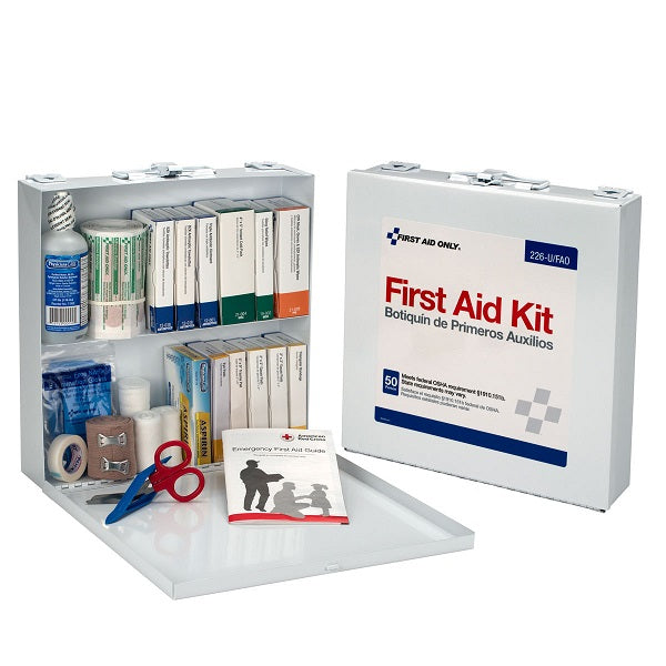 First Aid Only 226UFAO 50-Person First Aid Kit Metal Case 226-U/FAO