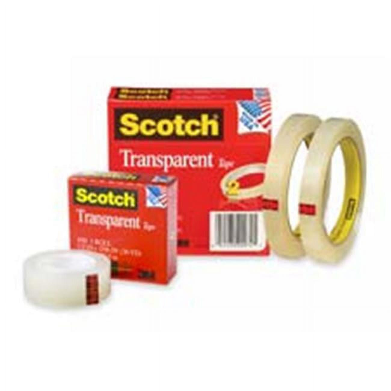 3M 3M MMM600K12 Scotch transparent tape refill (0.75 in x 1000 in, 12 pack)