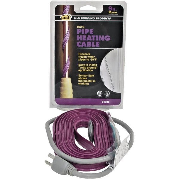 PIRIT HEATED HOSE PIRIT HEATED HOSE 31009 Electric Pipe Heating Cable 9 ft 120 VAC
