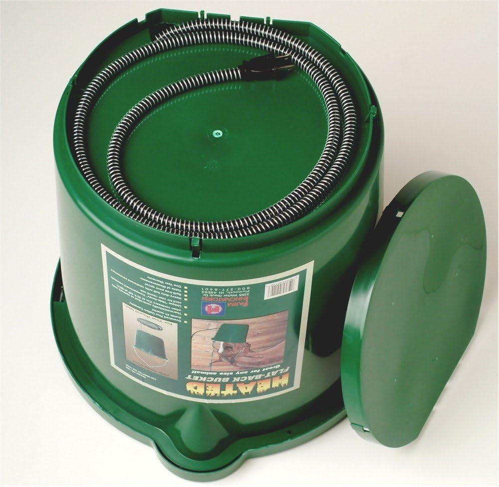 FARM INNOVATORS Farm Innovators FB-120 Heated Flat-Back Bucket 120W (5 Gallon)