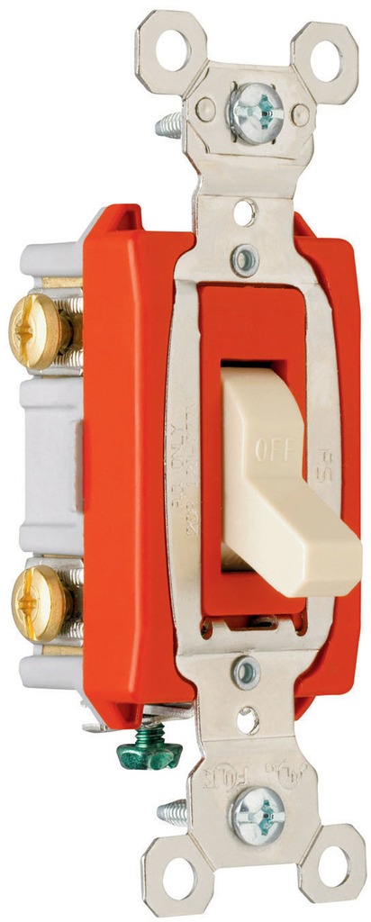 Pass & Seymour PS20AC2W 2Pole Toggle Switch, 20Amp 120/277Volt