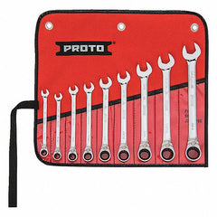 Proto Tools JSCVT-9S Wrench Set - 9 PC Combination Ratcheting Type