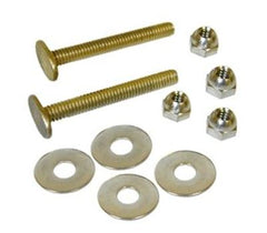 GENE RICH 22RW4N-TP 1/4 x 2-1/4 Inch Solid Brass Closet Bolts