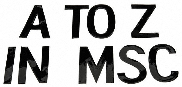 STRANCO Stranco DBV-2-LET-260 Vinyl Letter Label Set 2 in