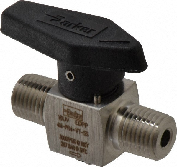 PARKER Parker 4M-PR4-VT-SS Plug Valve 3000 Psi 1/4 in Mnpt Ss