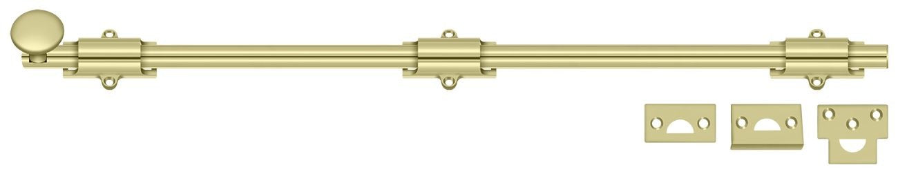 DELTANA Deltana 24SB3-UNL 24in Heavy Duty Surface Bolt Brass