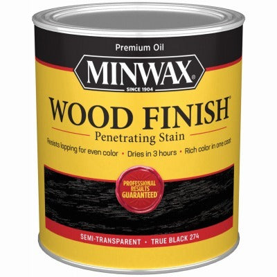 MINWAX MINWAX 700514444 Oil Based Wood Finish 1 Quart True Black