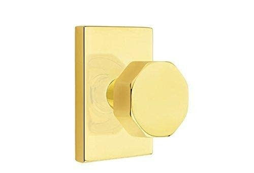 EMTEK Emtek 5112OCTUS19 Passage Set Octagon Knob Flat Black