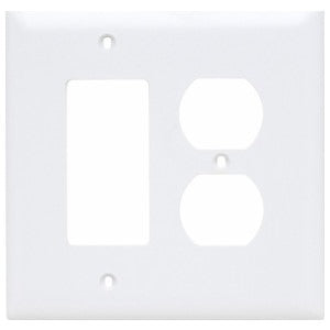 LEGRAND Legrand TPJ826-W Trademaster Junior Jumbo 2-Gang Wall Plate (TPJ826W)