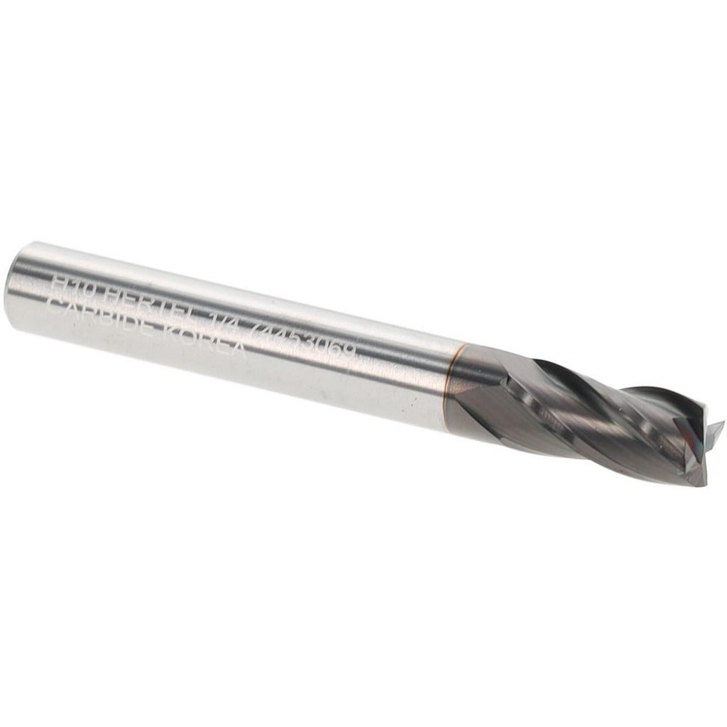 HERTEL Hertel 750371 Square End Mill 1/4 in 4 Flute Carbide