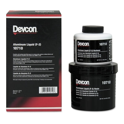 Devcon 10710 Aluminum Liquid (F-2) 1 lb Kit Aluminum