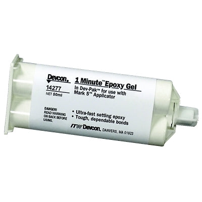 Devcon 14277 1-Minute Gel Epoxy 50 mL Dev-Pak Replacement MPN