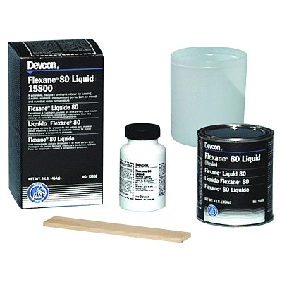 Devcon 15800 Flexane 80 Liquid 1 lb Can Black