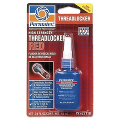 Permatex 27110 Anaerobic Thread Locker High Strength Red 10 mL