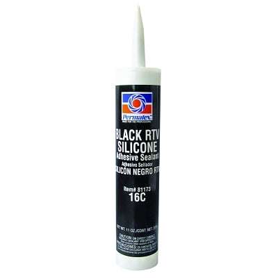 Permatex 81173 Black RTV Silicone Adhesive Sealant 12.9 oz Cartridge