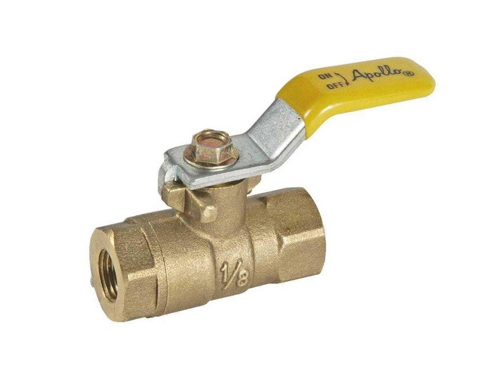 Apollo Valves 94-MBV-02 1/4 Inch Forged Brass Full Port FNPT x MNPT 600 Ball Valve