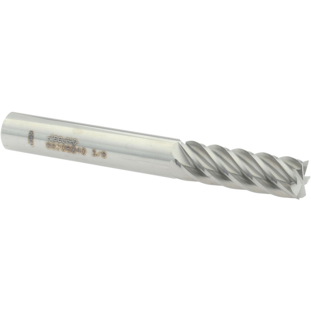 ACCUPRO Accupro 12183878 Square End Mill 3/8 in 6 Flute Solid Carbide