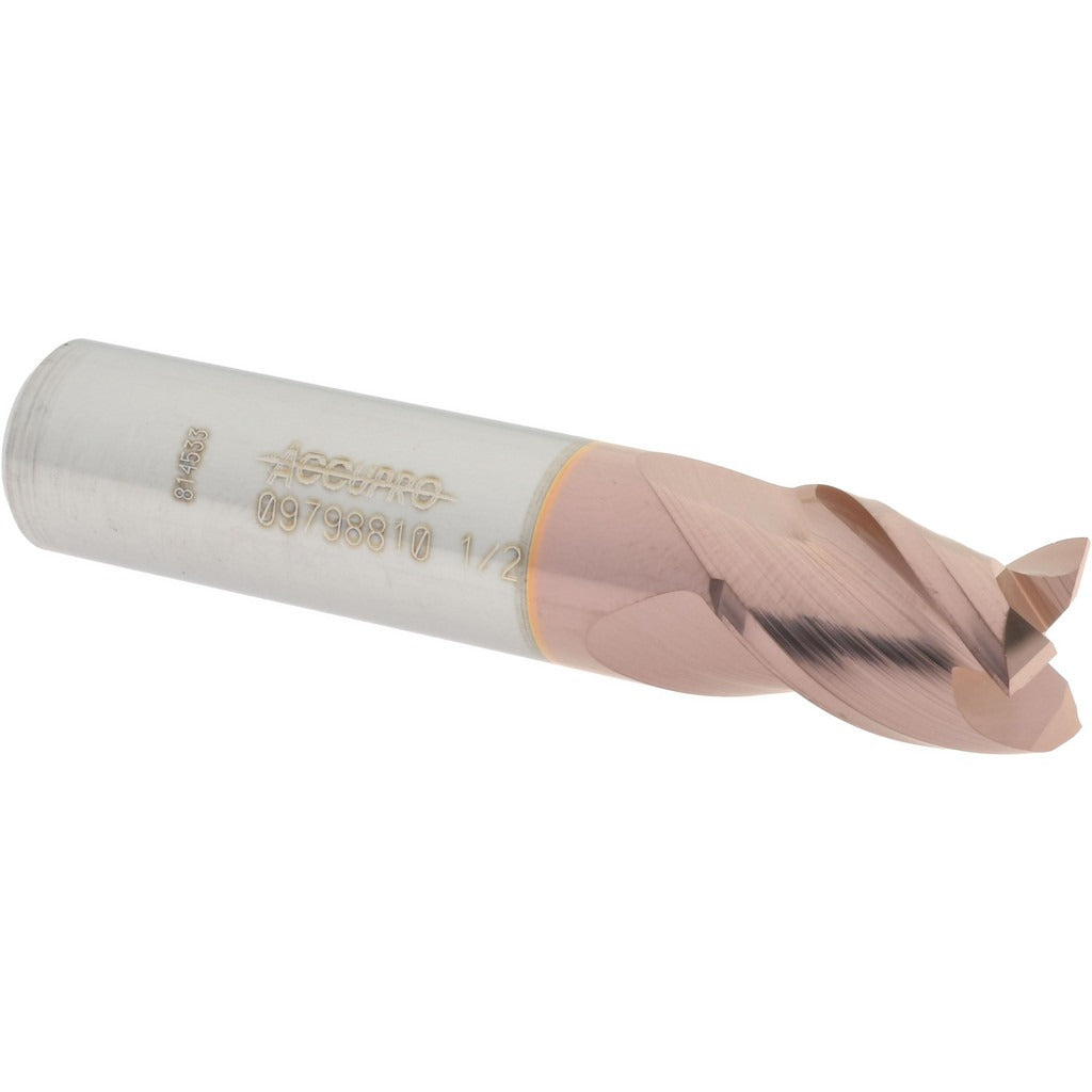 ACCUPRO Accupro 12182188 Square End Mill 1/2 in 3 Flute Solid Carbide