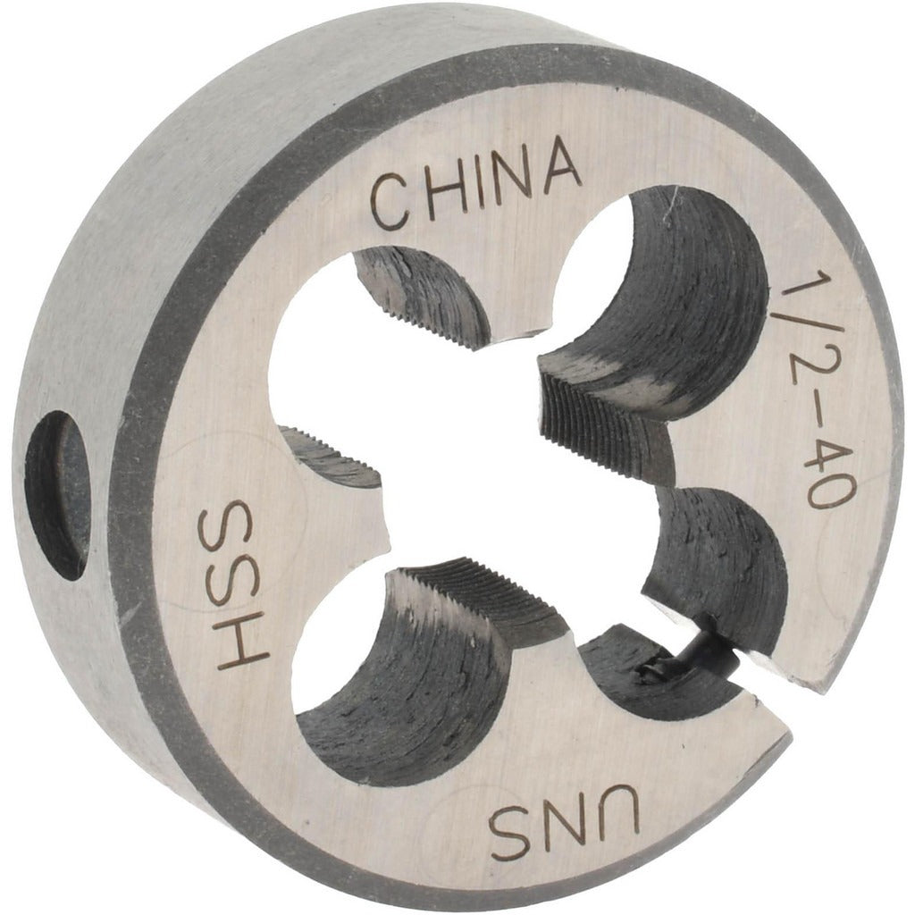 VALUE COLLECTION Value Collection 315-1235 Round Die 1/2-40 High Speed Steel